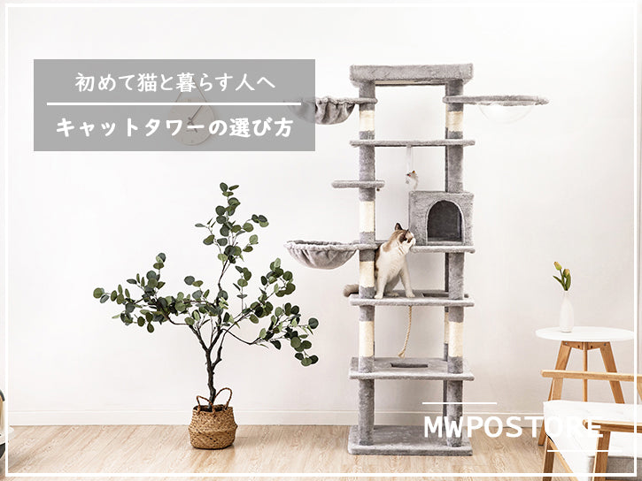 「初めて猫と暮らす人へ」キャットタワーの選び方
